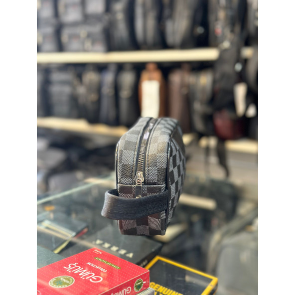 TRG POLO GRİ DAMALI EL PORTFÖY ÇANTASI - Resim 3