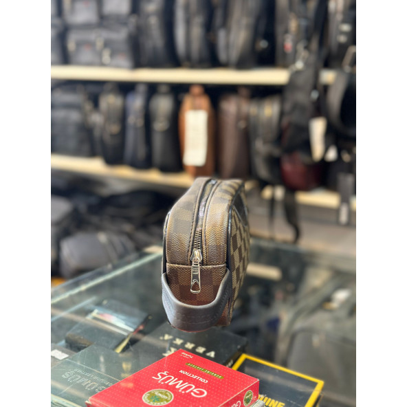 TRG POLO KAHVE DAMALI EL PORTFÖY ÇANTASI - Resim 2