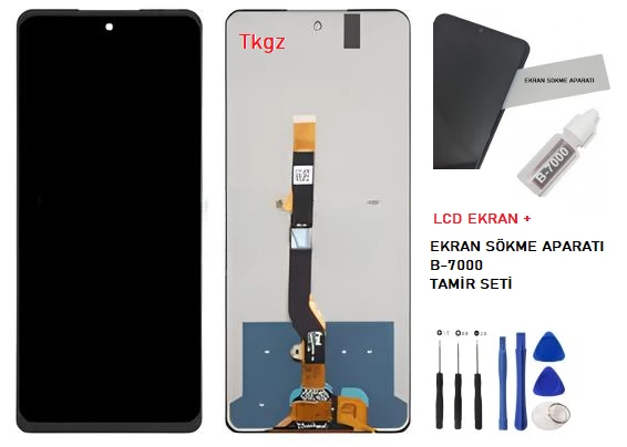 Infinix NOTE 30 Lcd Ekran Dokunmatik Orijinal Kalite + B-7000 + TAMİR SETİ