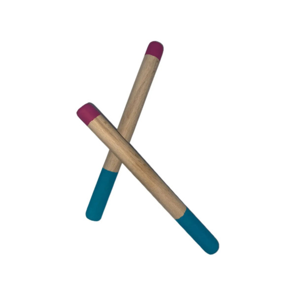 Eğitici Ahşap Ritim Çubuğu - 8 Çift (16 Adet) - 4