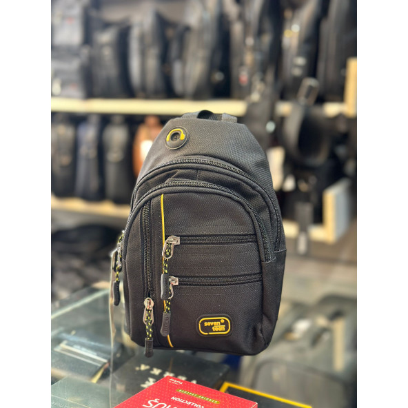 TRG POLO SİYAH RENKLİ BEL OMUZ ÇANTASI - Resim 3