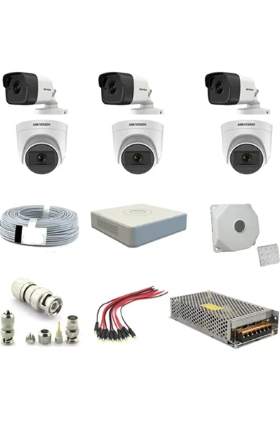 Hıkvısıon 2mp 1080P 6 Adet Fullhd Güvenlik Kamera Seti