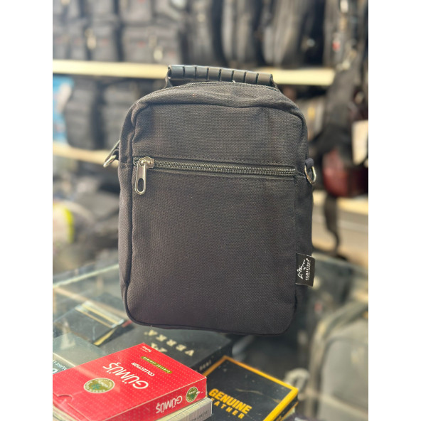 TRG POLO SİYAH EL & OMUZ KETEN ÇANTA - Resim 2