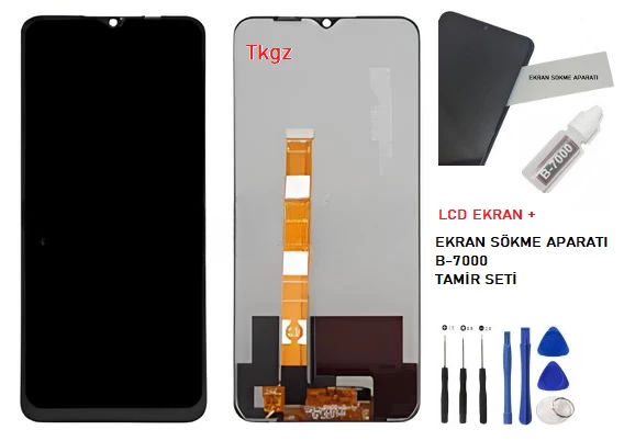 Oppo A16 Lcd Ekran Dokunmatik Orijinal Kalite + B-7000 + TAMİR SETİ