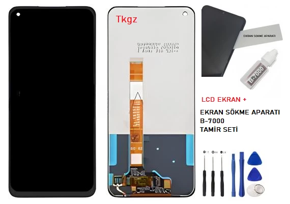 Oppo A52 Lcd Ekran Dokunmatik Orijinal Kalite + B-7000 + TAMİR SETİ