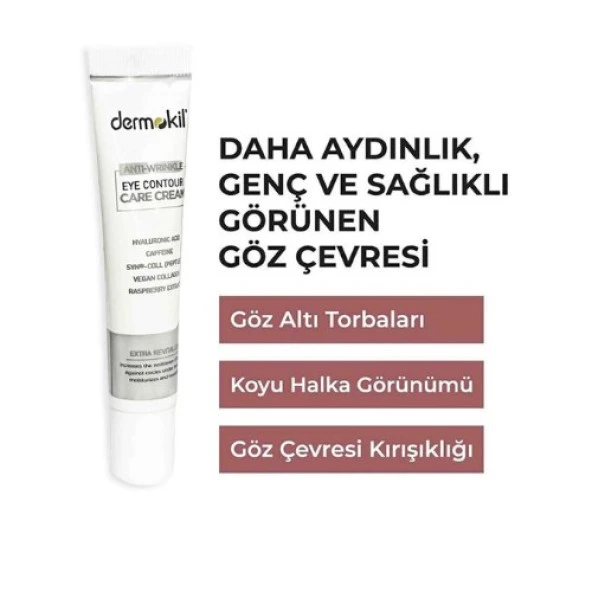 Dermokil Göz Çevresi Bakım Kremi 15 ml 8697916020851 - 3