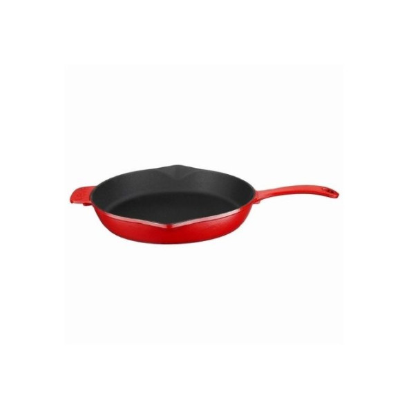 Döküm Yuvarlak Kızartma Tavası Döküm Demir Yekpare Saplı Spring Serisi Çap28cm. - 2