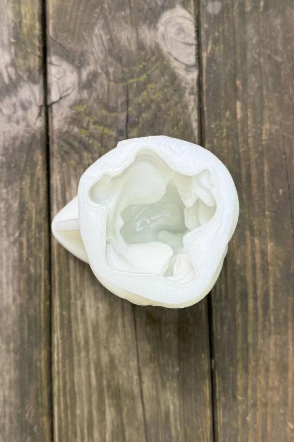 Tina Gözleri Kapalı Kadın Tekli Silikon Mum Kalıbı - 6