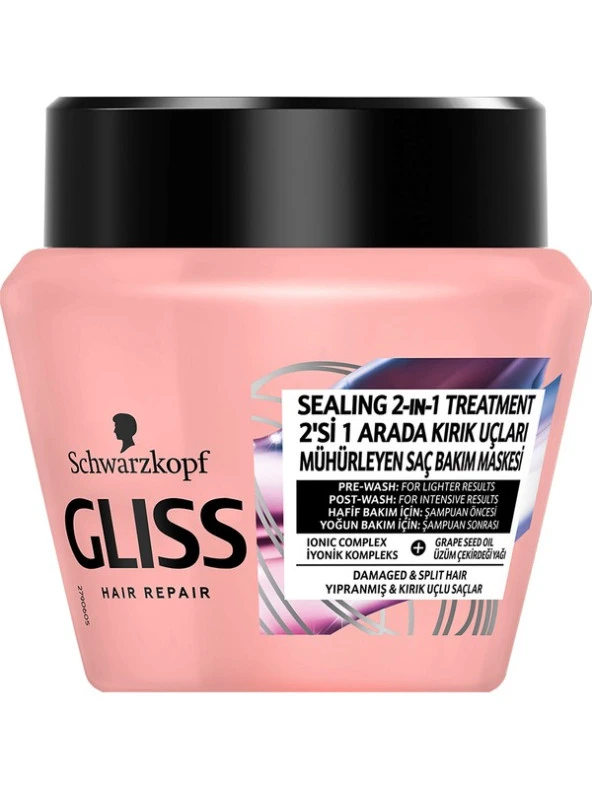 Gliss Split Hair Miracle 2'Sİ 1 ARADA Kırık Uçları Mühürleyen Saç Bakım Maskesi - 300 ml - Resim 2