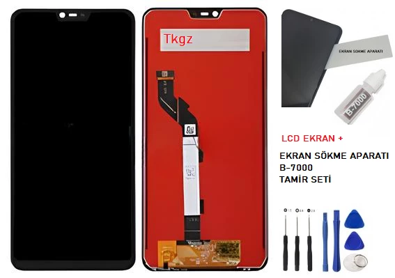Xiaomi Mİ 8 LİTE Lcd Ekran Dokunmatik Orijinal Kalite + B-7000 + TAMİR SETİ