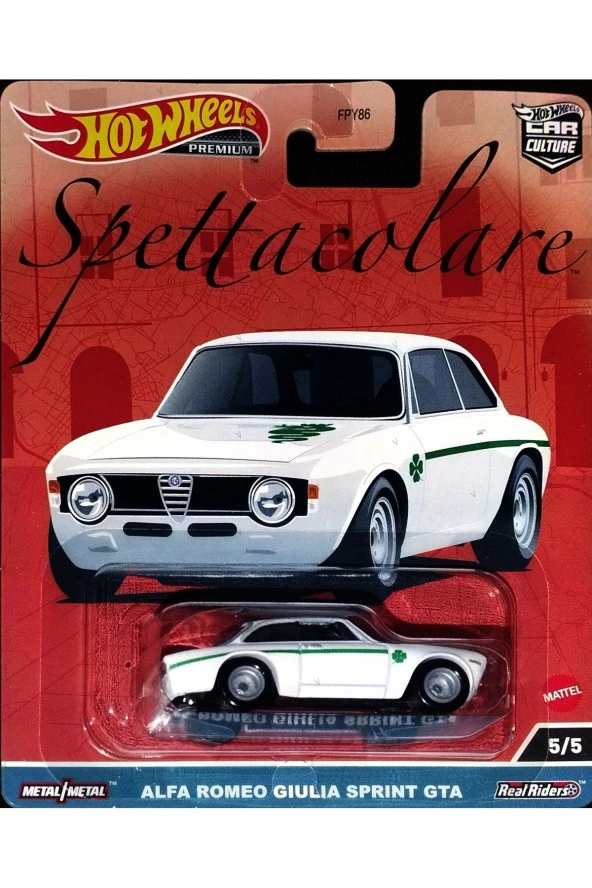 Hot Wheels Premium Car Culture Spettacolare Alfa Romeo Giulia Sprint Gta Fpy86 Hkc50