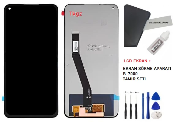 Xiaomi Redmi NOTE 9 Lcd Ekran Dokunmatik Orijinal Kalite + B-7000 + TAMİR SETİ