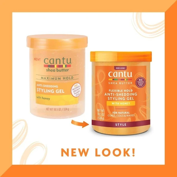Cantu Shea Yağı Maksimum Tutuş Ballı Anti-Dökülme Şekillendirici Saç Jölesi 524 gr - Resim 2
