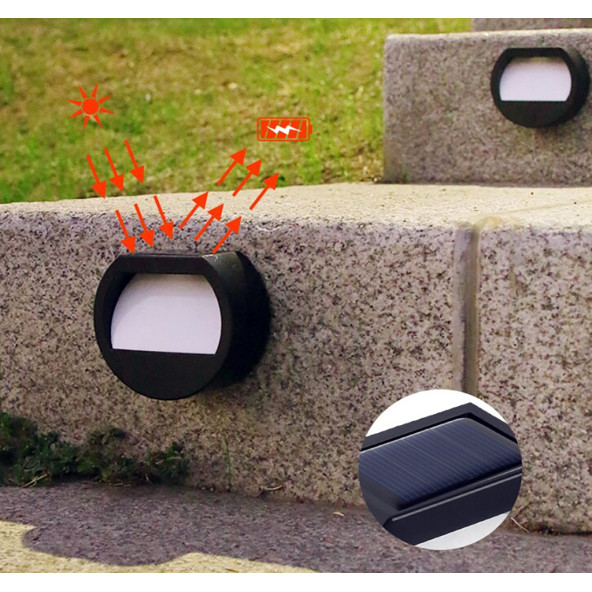 5W QUA 3200K Led Solar Aplik - 4