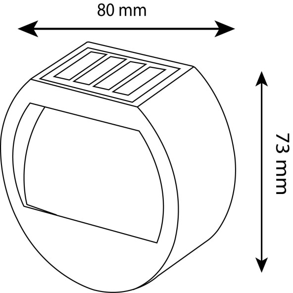 5W QUA 3200K Led Solar Aplik - 6