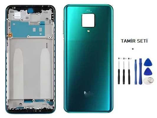Xiaomi Redmi NOTE 9 PRO FULL Kasa Arka Kapak Takım YEŞİL - TAMİR SETİ