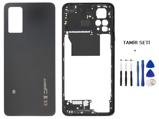 Xiaomi Redmi NOTE 11 PRO  -5G-  FULL KASA Arka Kapak Takım SİYAH - TAMİR SETİ