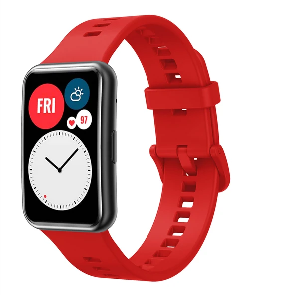 Samsung Galaxy Fit 3 SM-R390 Kordon Spor Silikon Band Mix (Fit 2 Uyumlu Değildir) - Resim 3