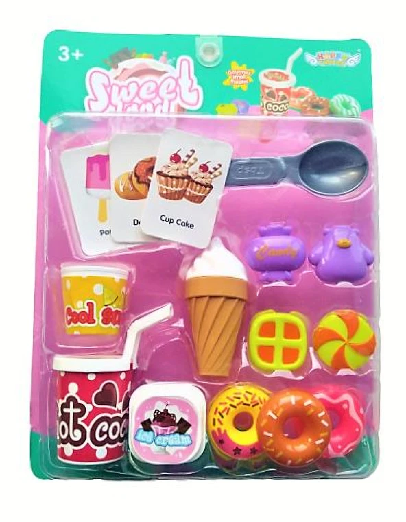 Sweet Food Oyuncak Mini Dondurmalı İçecek Seti (D)