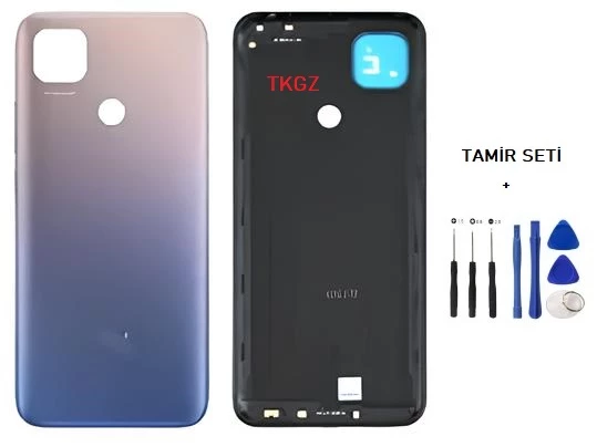 Xiaomi Redmi 9C FULL Kasa Arka Kapak Yan Tuş Takımı MOR - TAMİR SETİ