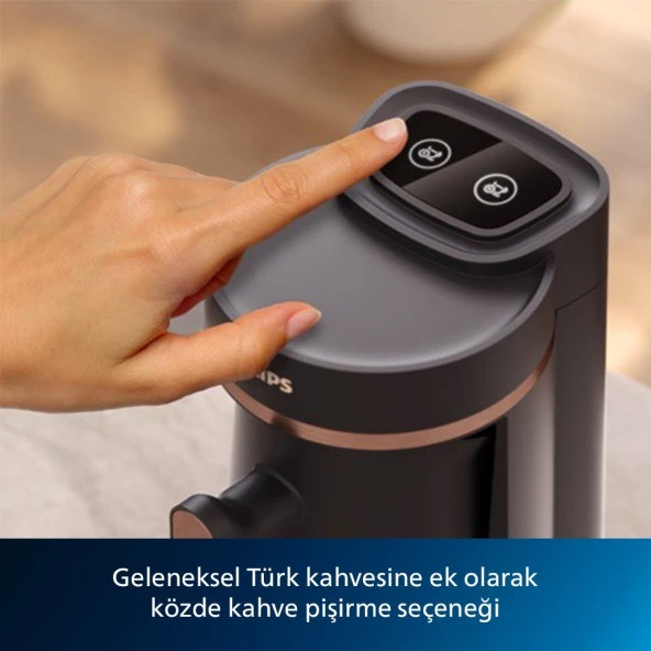 Philips Türk Kahvesi Makinesi 5000 Serisi HDA150/60 Siyah & Bakır - 2