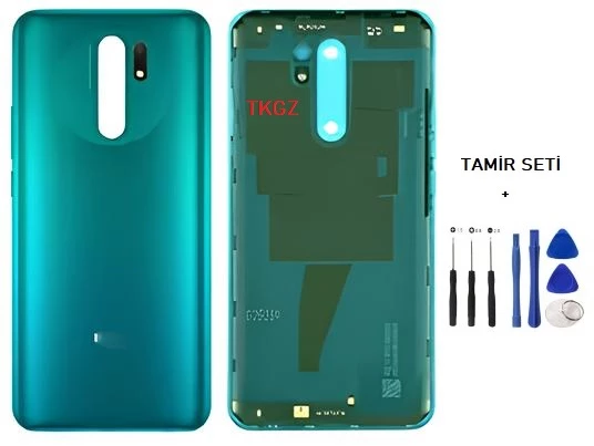 Xiaomi Redmi 9 FULL Kasa Arka Kapak Yan Tuş Takımı YEŞİL - TAMİR SETİ