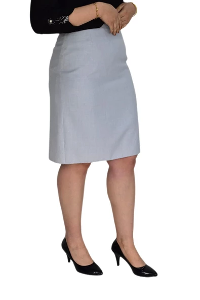 Kadın Diz Üstü Yırtmaçlı Etek PRT-1292 - Resim 4