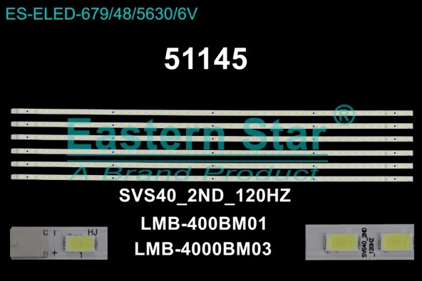 WKSET-6145 35430X6 SVS40 2ND 120HZ - LMB-400BM01 - LMB-4000BM03  6 ADET LED BAR (48LED)