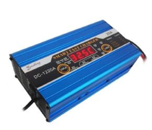 POWERMASTER PM-1220 12 VOLT MAX 20 AMPER LCD EKRANLI AKÜ ŞARJ CİHAZI