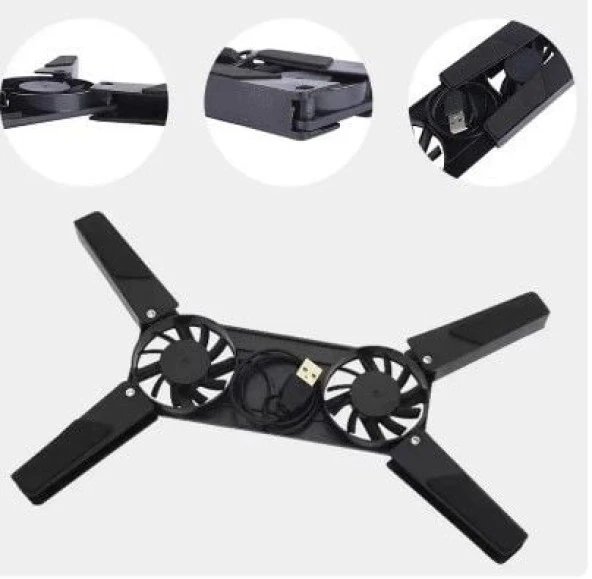 Katlanabilir Laptop Soğutucu 2 fanlı - 6