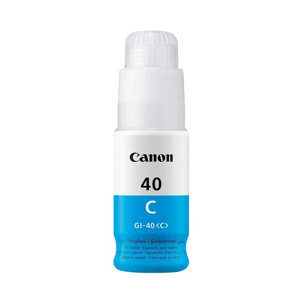 Canon GI-40C Cyan Mürekkep Kartuşu Orjinal ürün görseli 1