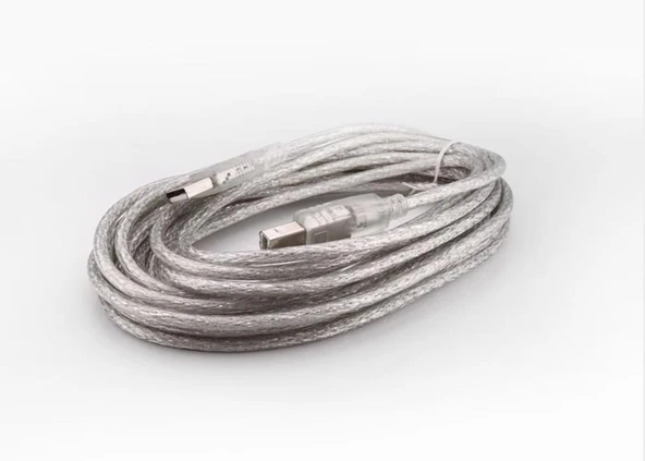 S-Link SL-U2015 1,5 m USB2.0 AE/BE şeffaf yazıcı kablo - Resim 2