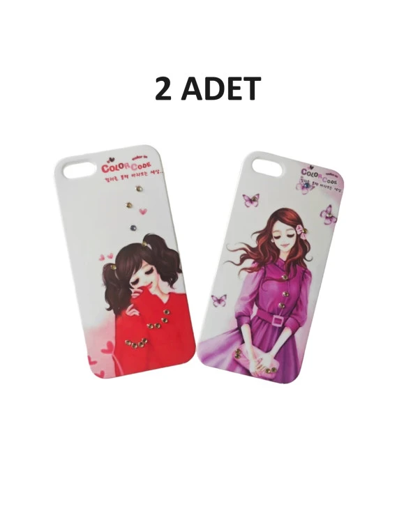 Tfy Store İphone 5S Uyumlu Silikon Telefon Kılıfı 2 ADET - Resim 2