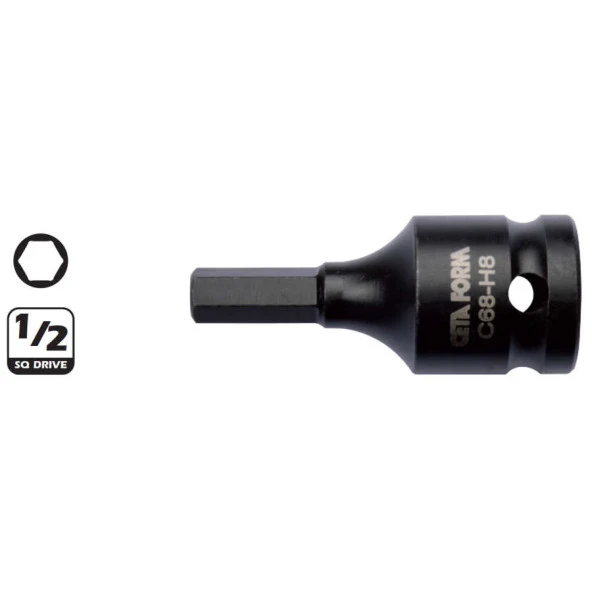 Ceta Form 1/2” Allen Uçlu Havalı Lokma Bits 17 mm