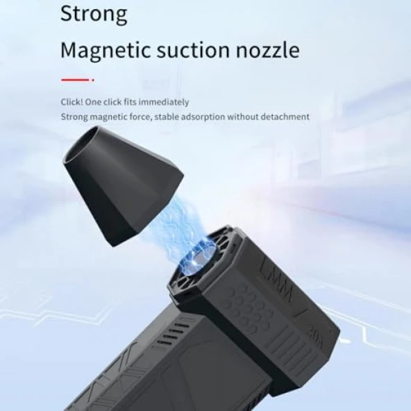 Mini Turbo Jet Fan, 130000 RPM Şarj Edilebilir Turbo Şiddetli Fan, Fırçasız Motor Jet Fan - Resim 4