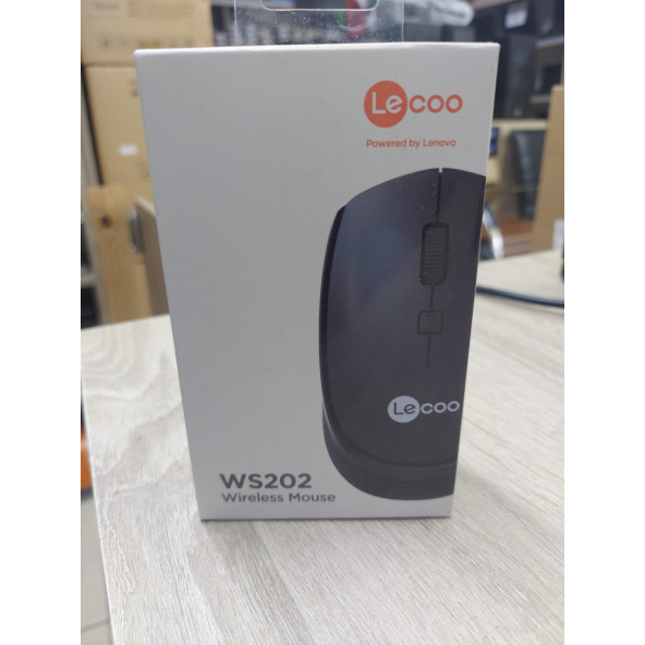 Lenovo Lecoo WS202 Optik Kablosuz Mouse Siyah