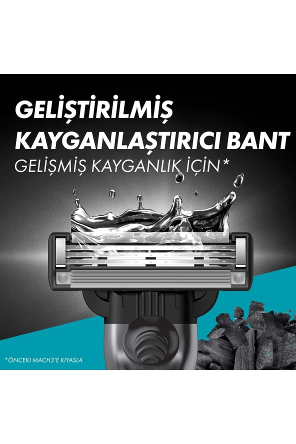 Gillette Mach3 Charcoal 2'li Yedek Tıraş Bıçağı - 7