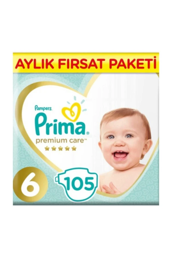 Prima Bebek Bezi Premium Care 6 Beden 105 Adet