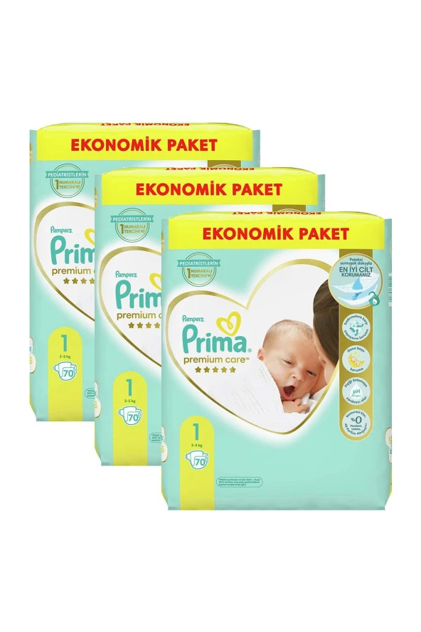 Prima Bebek Bezi Premium Care 1 Beden 210 Adet - 2