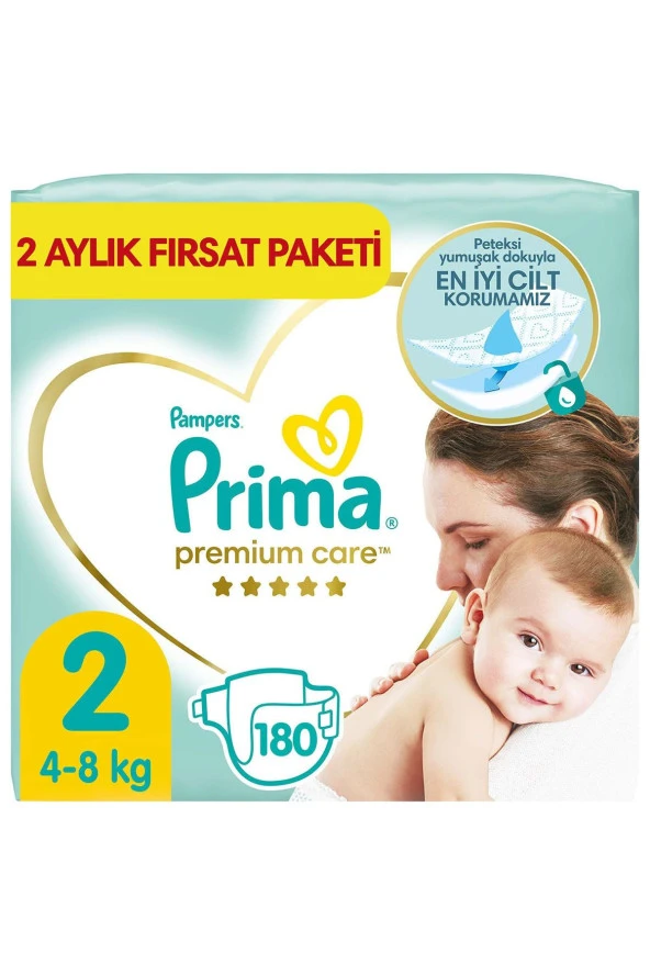 Prima Premium Care 2 Beden Aylık Fırsat Paket 180’li