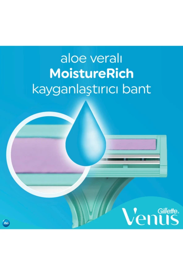 Gillette Simply Venus 2 Kullan At 4'lü Tıraş Bıçağı - Resim 4