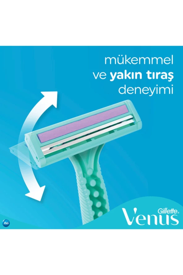 Gillette Simply Venus 2 Kullan At 4'lü Tıraş Bıçağı - Resim 5