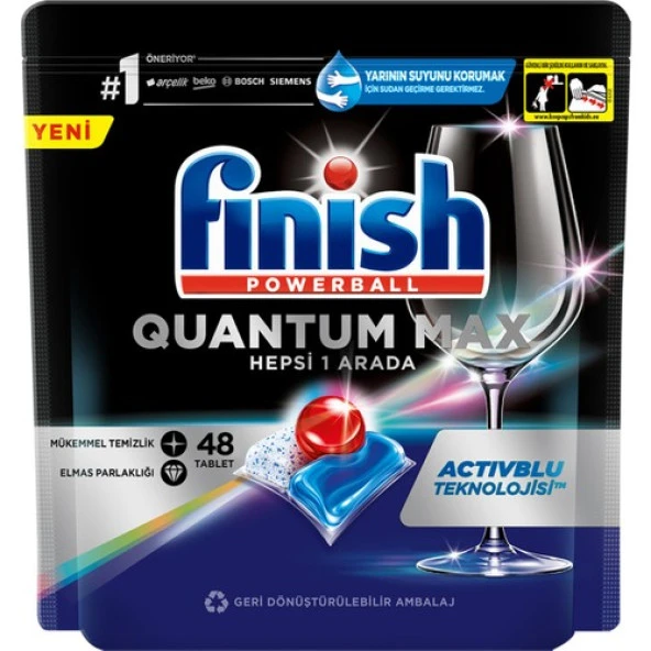 Finish Quantum Max Bulaşık Makinesi Tableti 48'li - Resim 2