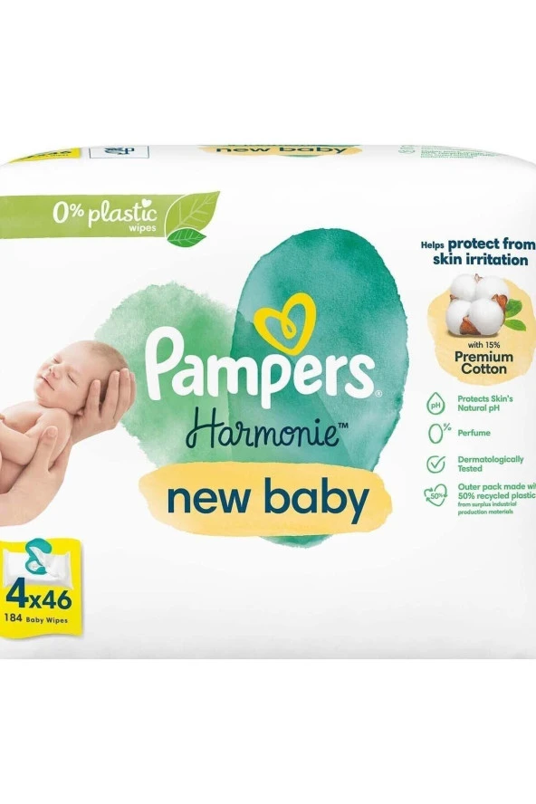 Prima Pampers Harmonie 46 Yaprak 4'lü Paket Islak Mendil - 2