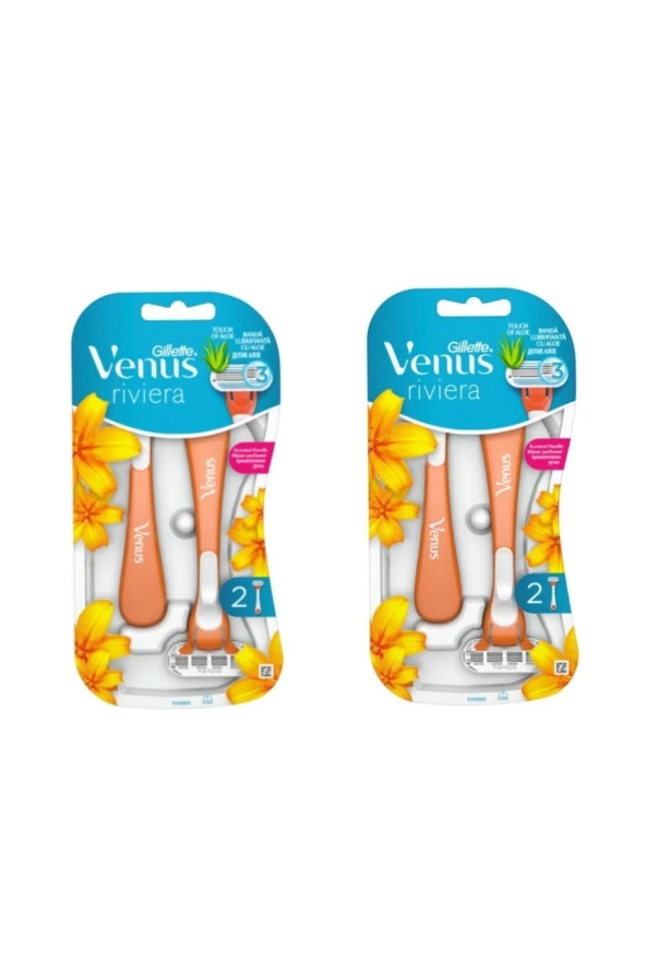 Gillette Venus Riviera Kadın Tıraş Bıçağı 2'li X 2 Paket ürün görseli 1
