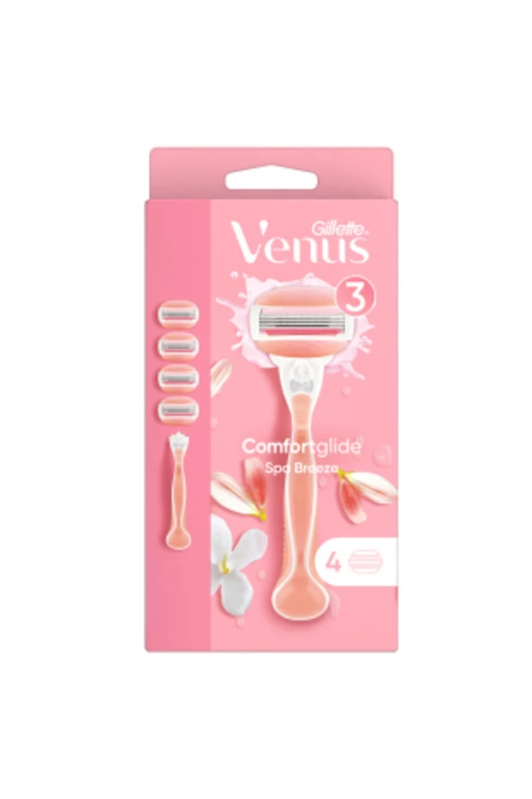 Gillette Venus Comfortglide Spa Breeze Kadın Tıraş Bıçağı + 4 Yedek Başlık - 2