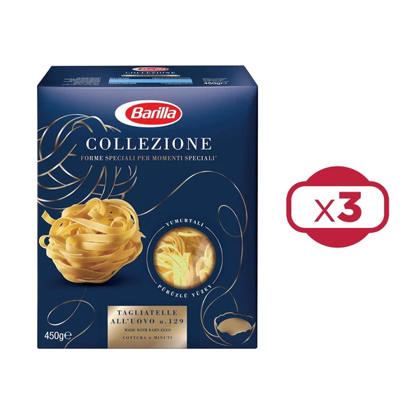 Barilla Tagliatelle Makarna 450 gr x 3 Adet - Resim 2