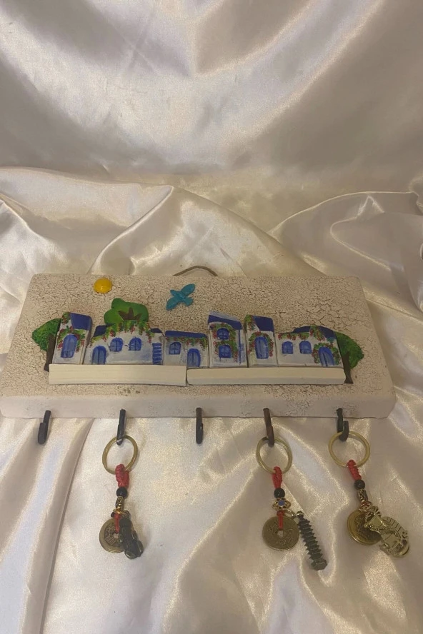 Anahtarlık Duvar Süsü El İşi Taş - Resim 2