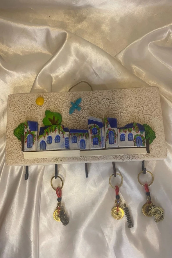 Anahtarlık Duvar Süsü El İşi Taş - Resim 5