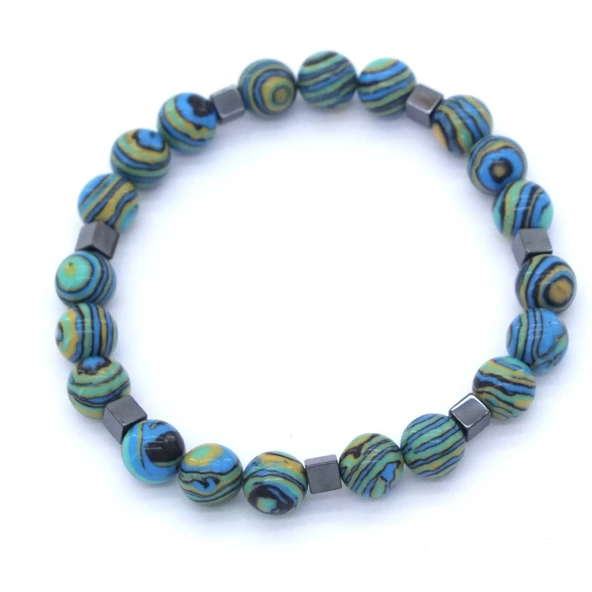 Apatit Doğal Taş Erkek Bileklik  EBLK-269 ürün görseli 1